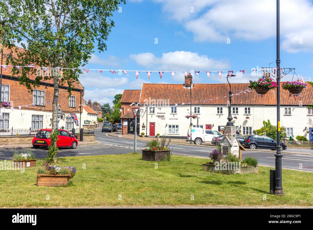 The Street, Acle, Norfolk, Inghilterra, Regno Unito Foto Stock