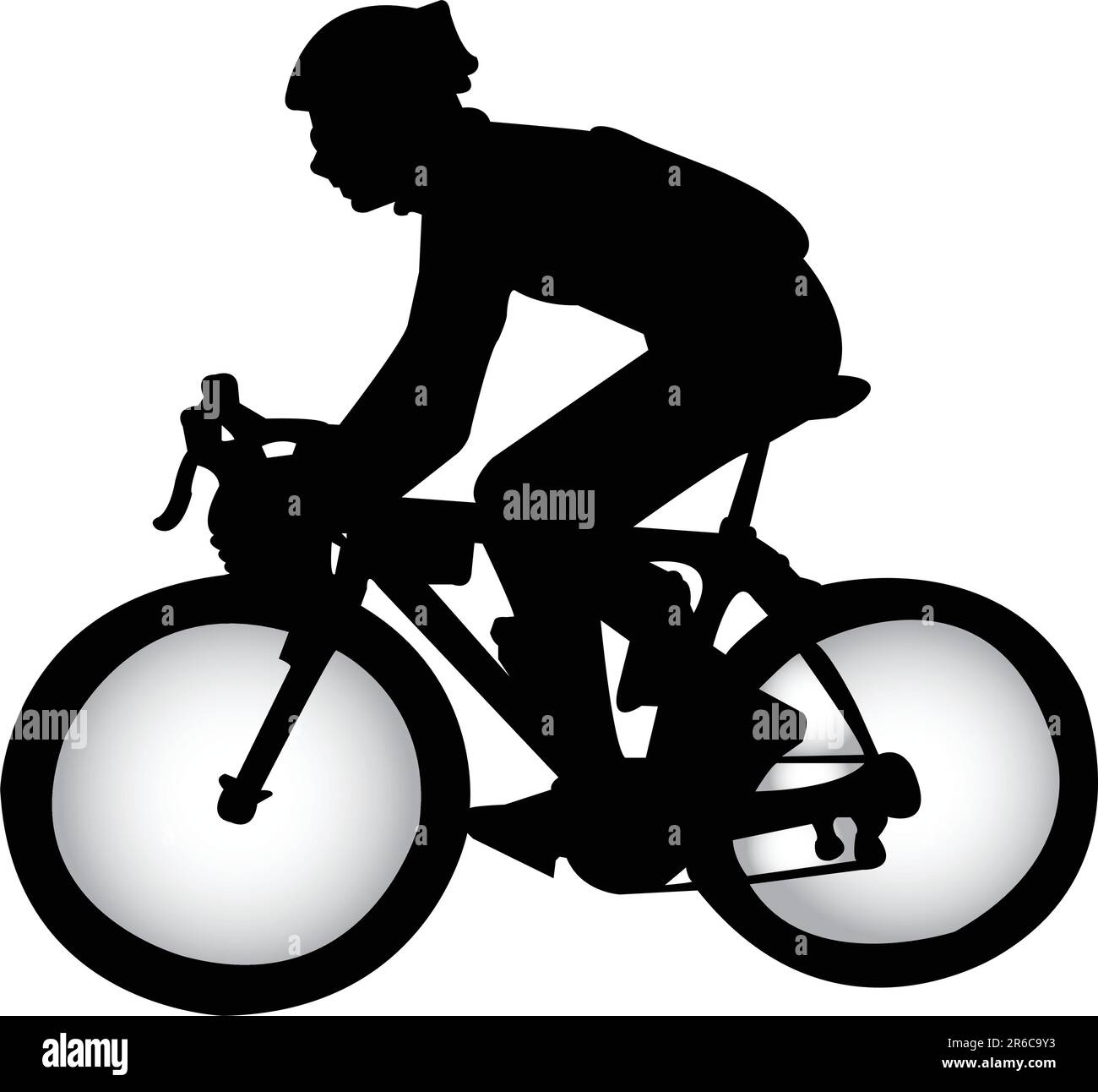 Silhouette di bicicletta Illustrazione Vettoriale