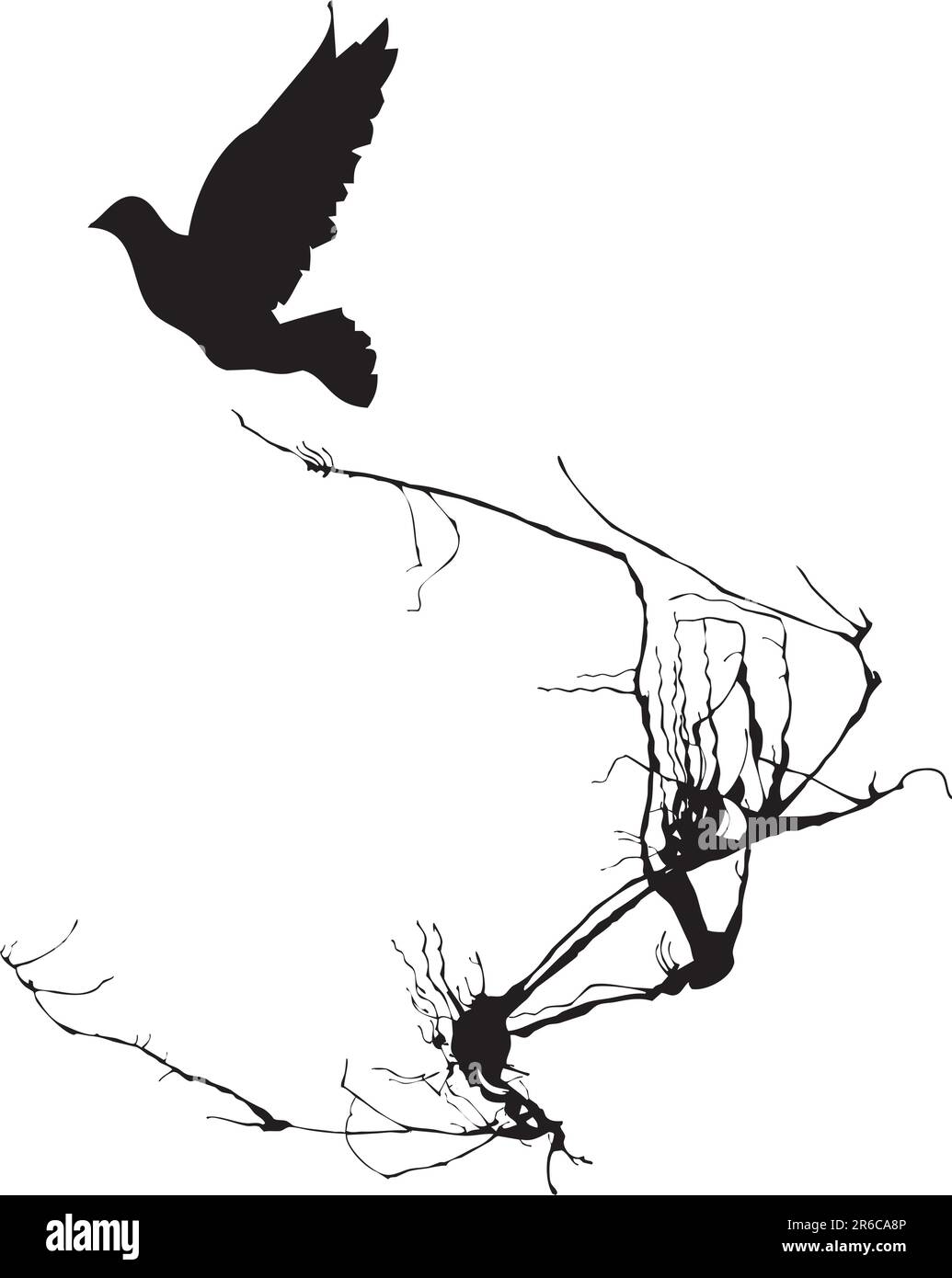 Ombra di un uccello Immagini Vettoriali Stock - Alamy