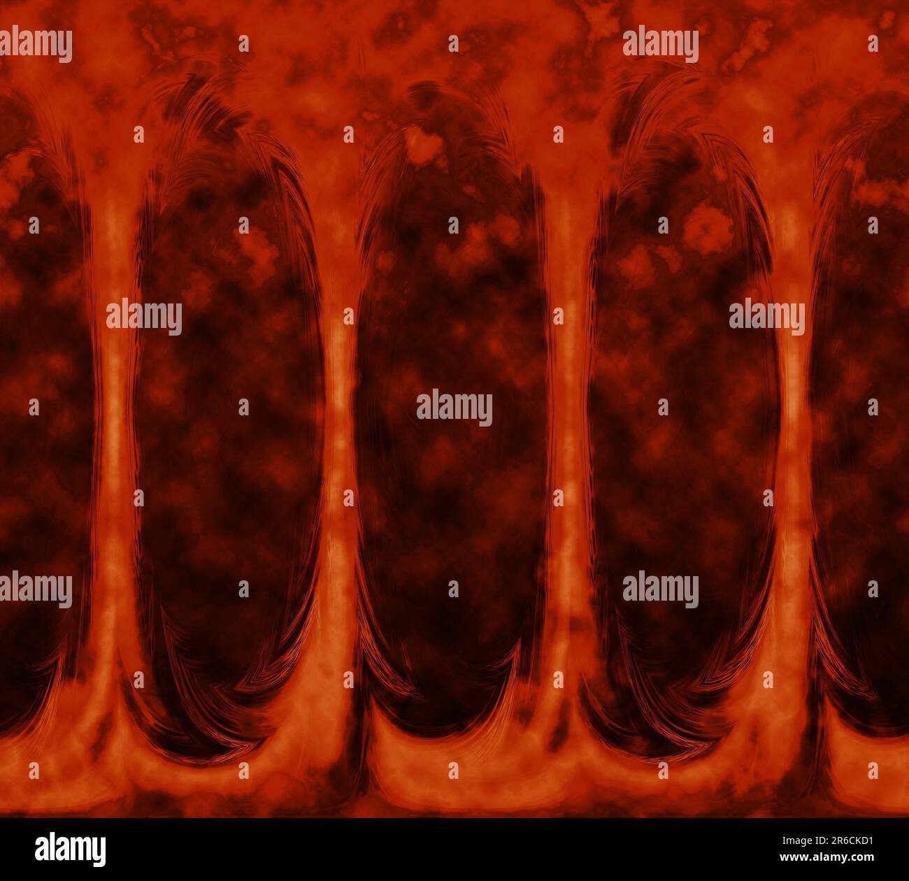 Disegno geometrico colorato con pavone astratto, motivo a righe ondulate colorate per tessuti e design, illustrazione frattale astratta per design creativo Foto Stock