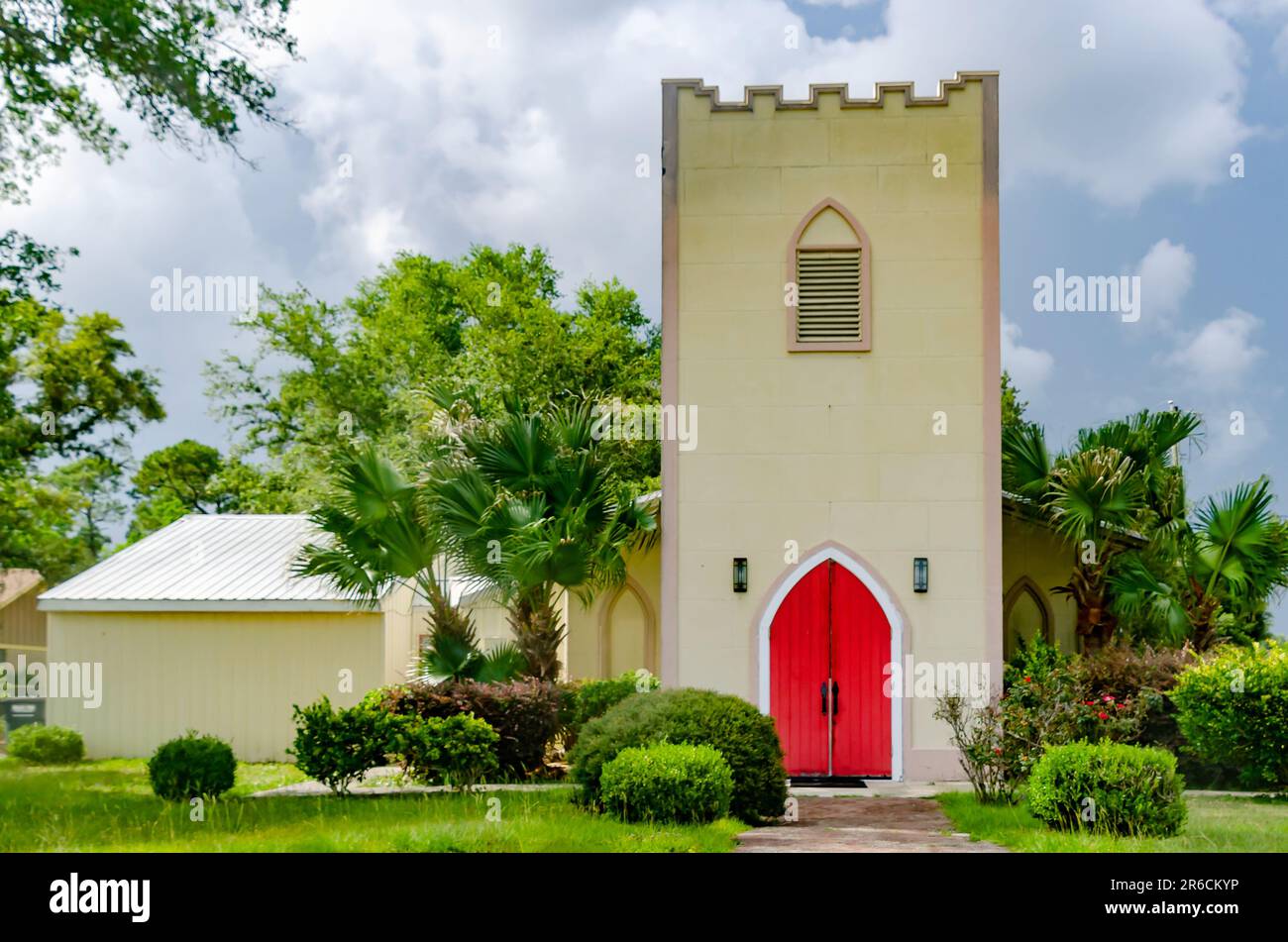 Oasis House of Prayer è nella foto, 5 giugno 2023, a Gulfport, Mississippi. La chiesa non-denominazionale serve anche come cappella di nozze. Foto Stock