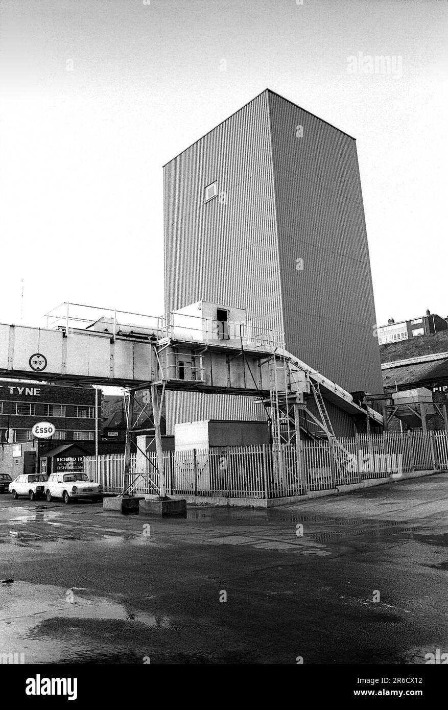 AIMG479 North Shields fabbrica di ghiaccio sulla banchina del pesce Foto Stock