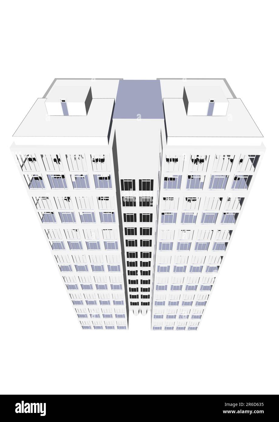 Grattacielo / blocco Office in formato vettoriale. Ogni caratteristica di ogni edificio, incluse porte e finestre, può essere modificata o colorata in base alle esigenze. Illustrazione Vettoriale Grattacielo / blocco Office in formato vettoriale. Ogni caratteristica di ogni edificio, incluse porte e finestre, può essere modificata o colorata in base alle esigenze. Illustrazione Vettoriale