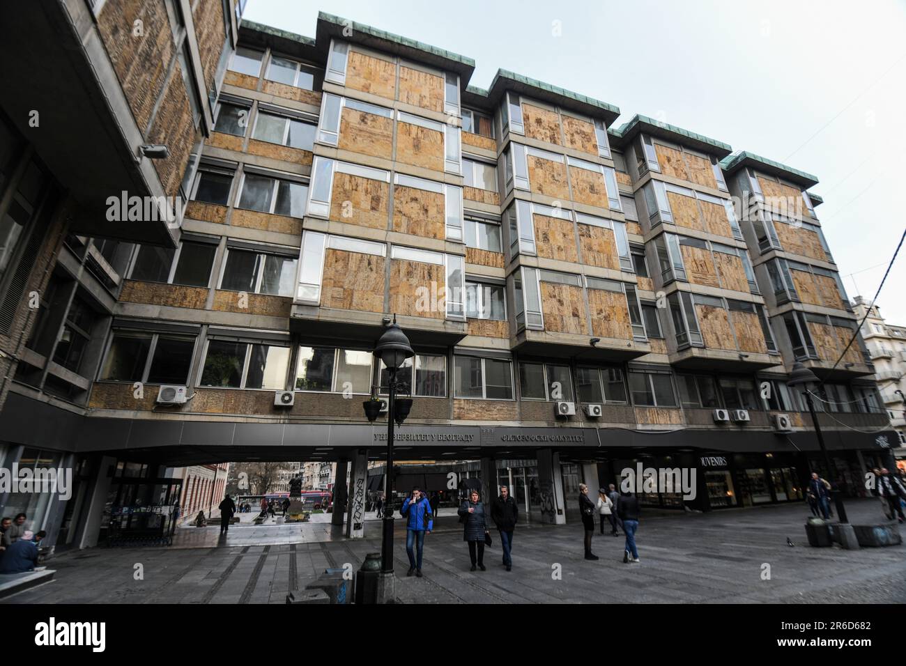 Università di Belgrado, Facoltà di Filosofia. Serbia Foto Stock