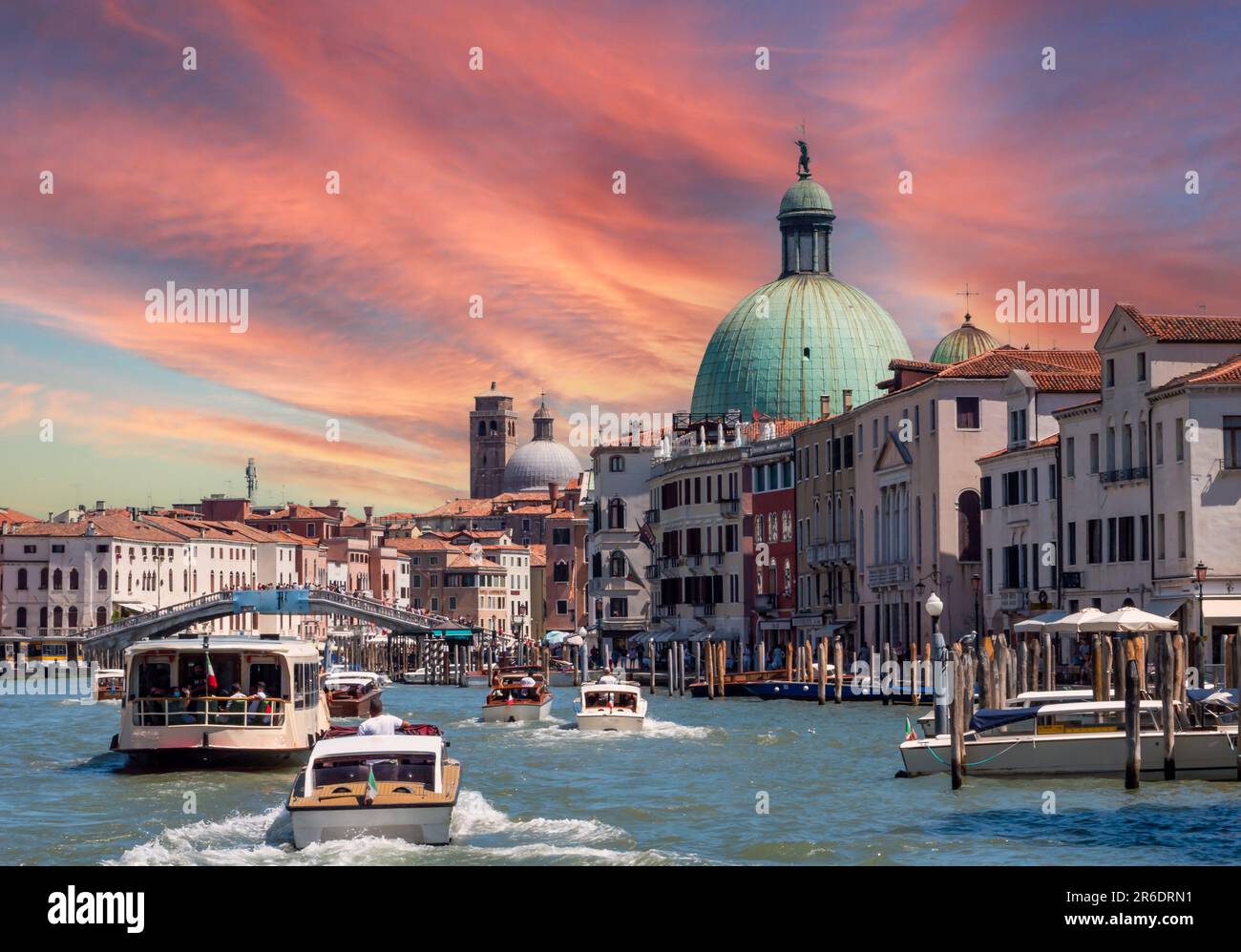 Vista sulla città di Venezia in Italia Foto Stock
