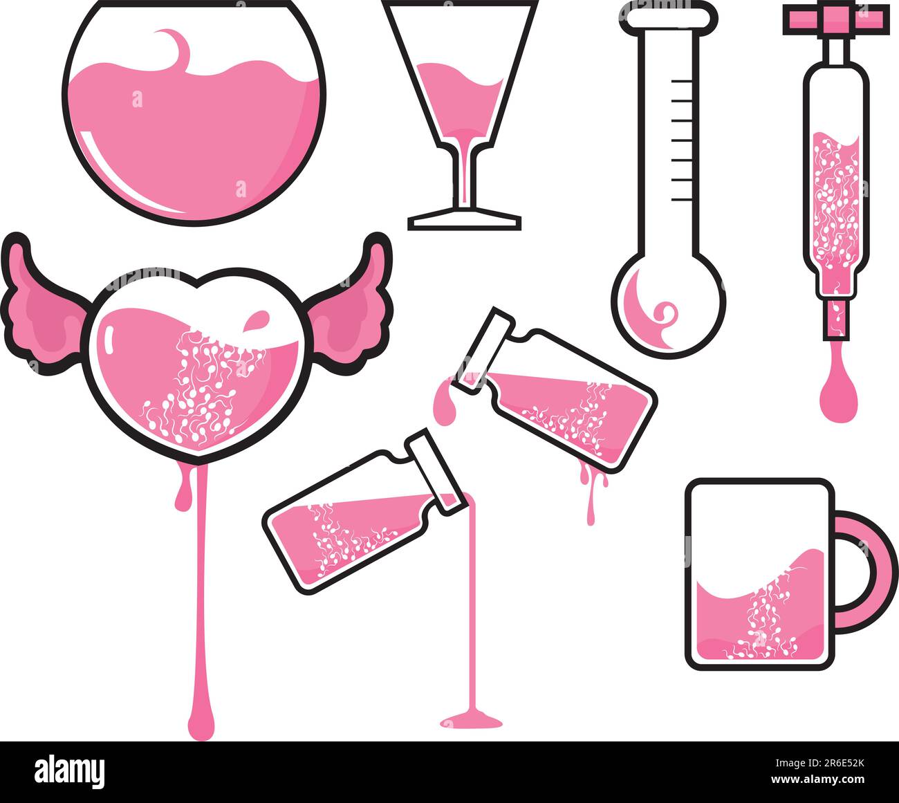 design carino del contenitore. Illustrazione Vettoriale