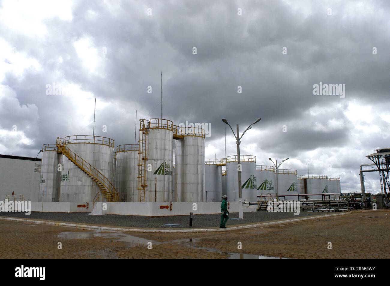 Stabilimento Ecosdiesel a Bahia, Brasile. Foto Stock