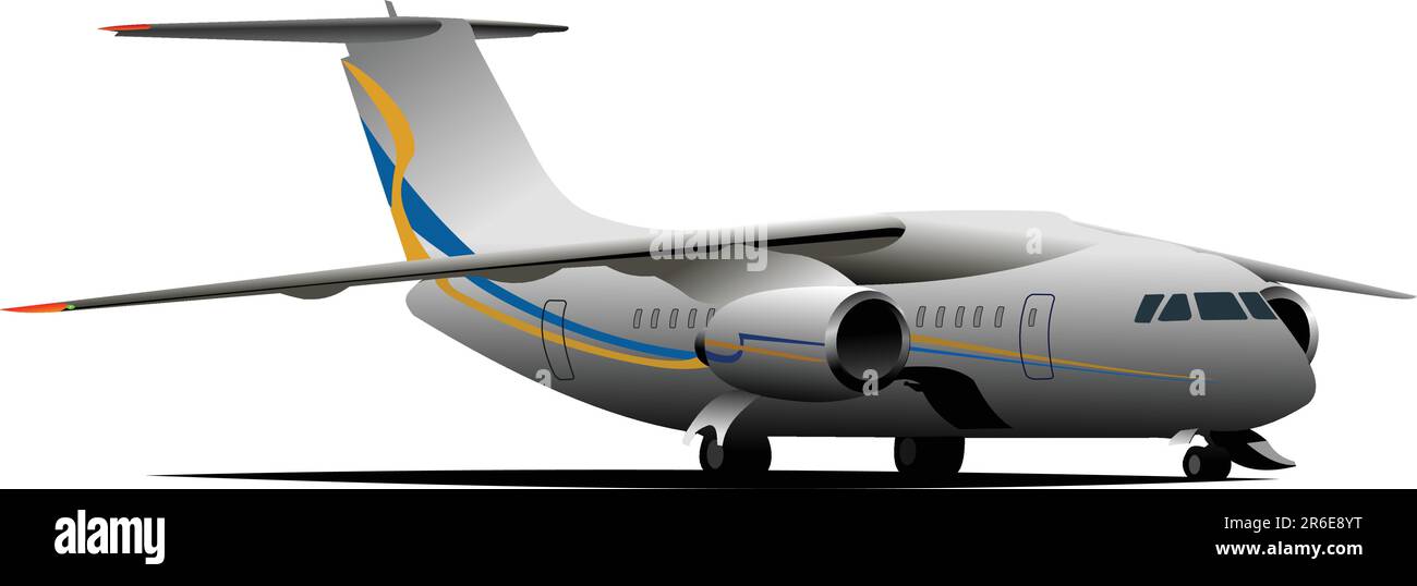 In aereo L'aeroporto . Illustrazione Vettoriale per i progettisti Illustrazione Vettoriale