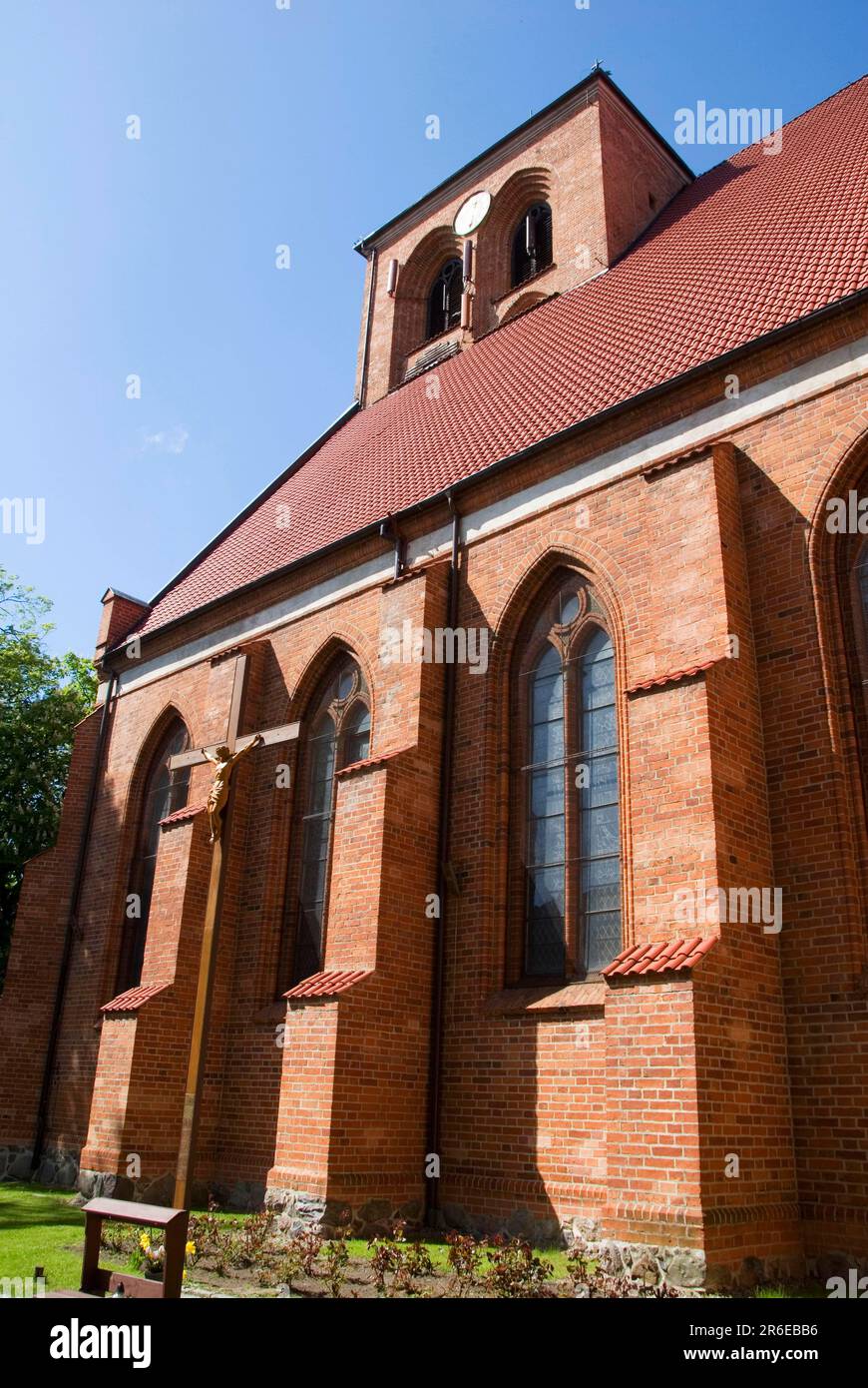 Chiesa parrocchiale di San Peter e Paul, Puck, Baia di Danzica, Pomerania, Polonia, Putzig Foto Stock