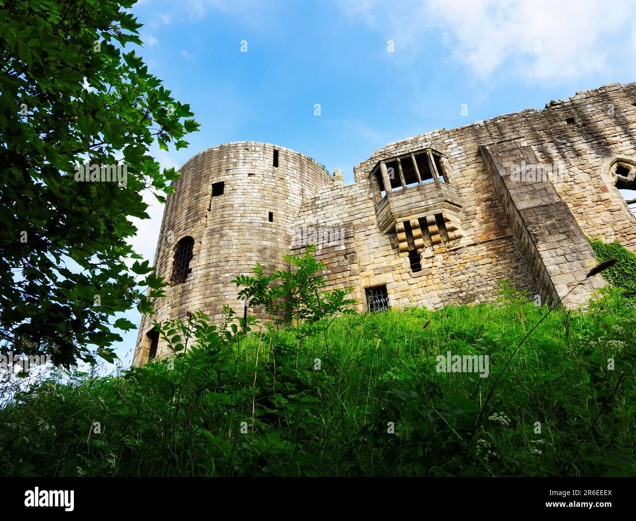 Rovine del grado i elencati castello a Barnard Castle County Durham Inghilterra Foto Stock