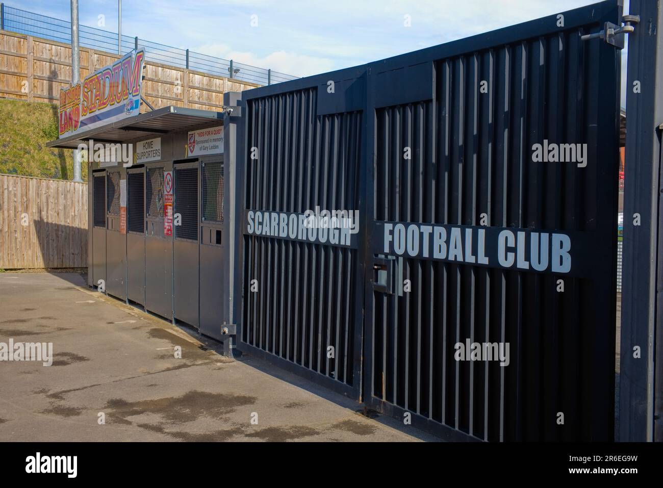 Scarborough Football Club al Flamingo Land Stadium Foto Stock