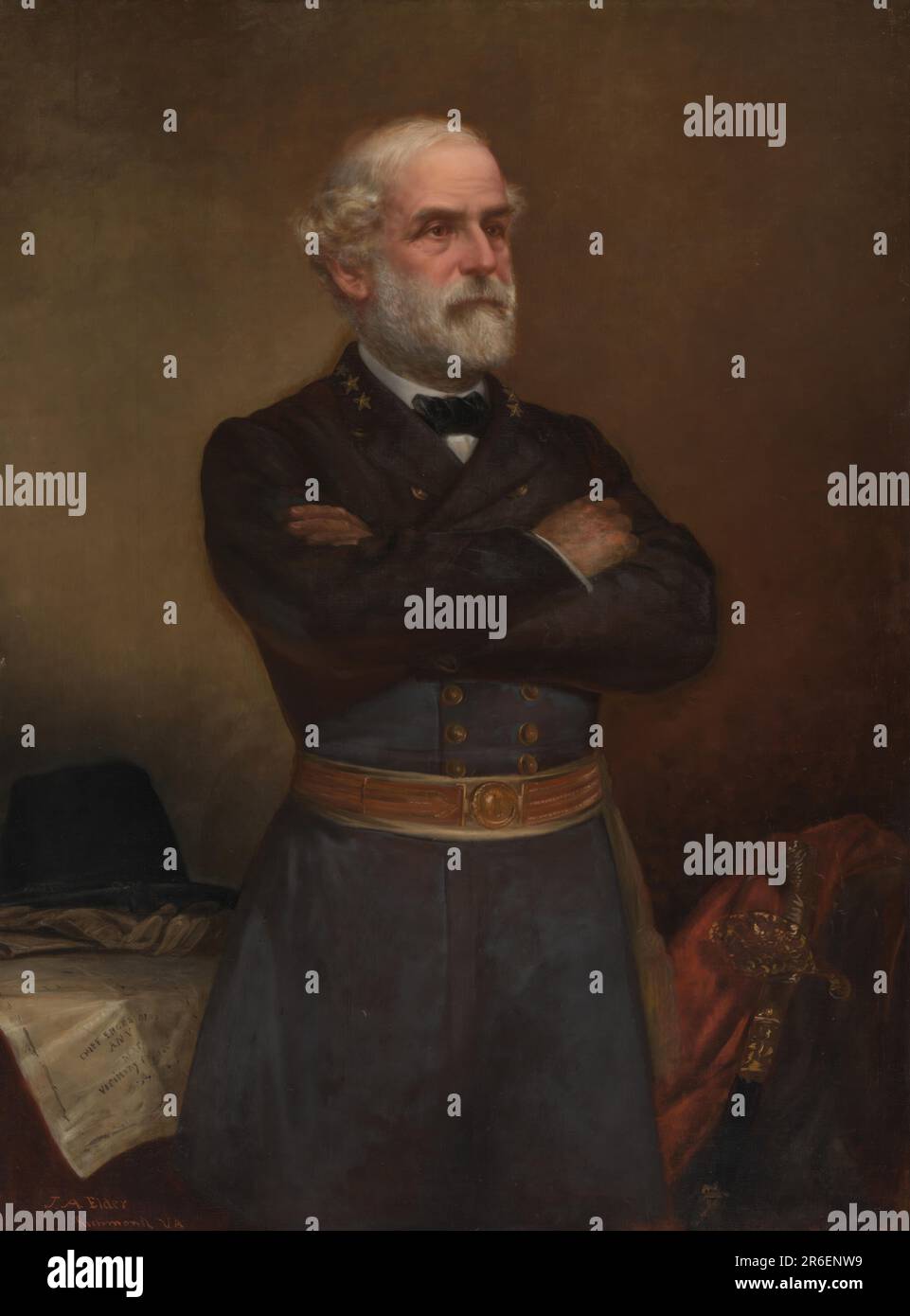 Robert Edward Lee. olio su tela. Data: 1876. MUSEO: GALLERIA NAZIONALE DI RITRATTO. Foto Stock