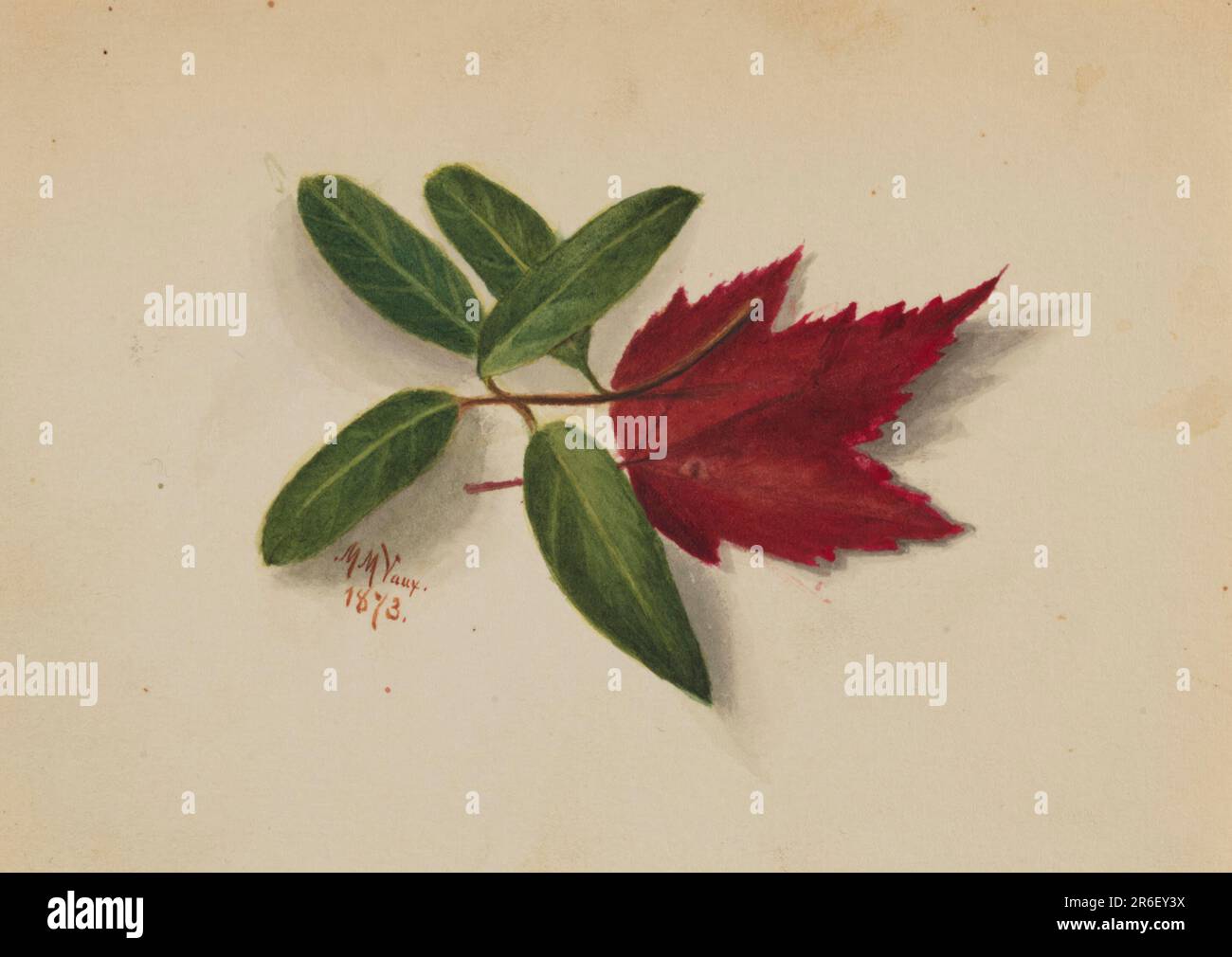 Senza titolo. Data: 1873. Acquerello su carta. Museo: Smithsonian American Art Museum. Foto Stock