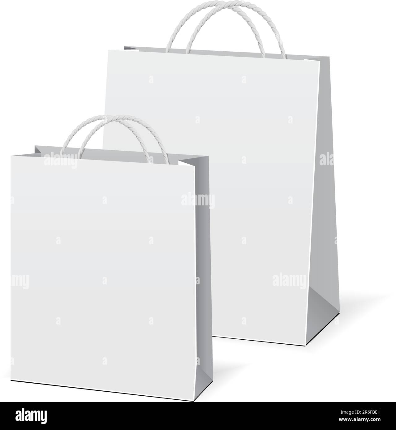 Lo shopping di vettore di sacchetti di carta Illustrazione Vettoriale