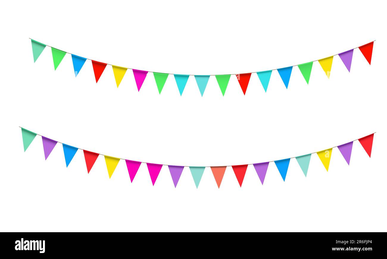 grafica festival flag per l'illustrazione vettoriale di sfondo Foto Stock