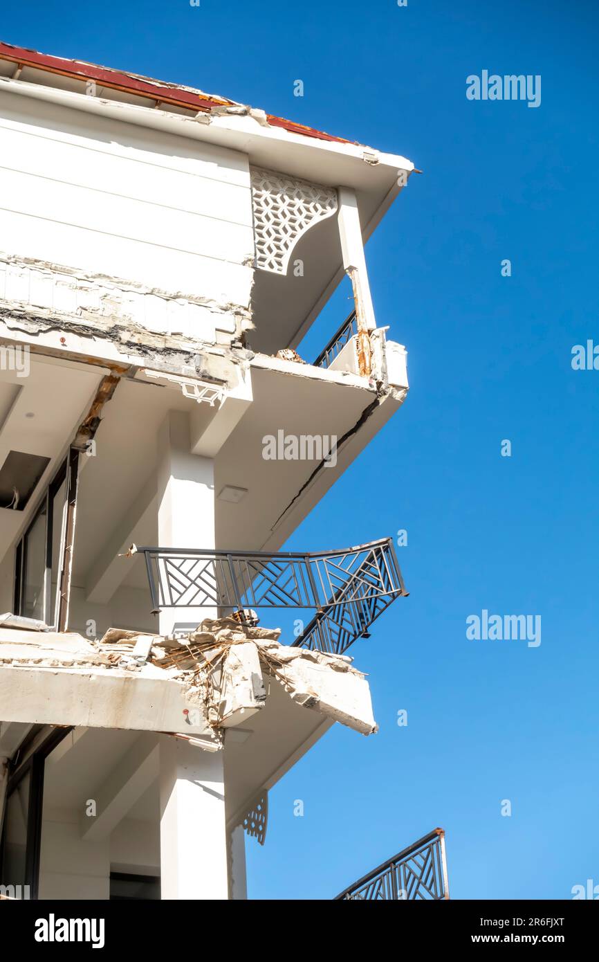 Città turca Antakya nella provincia di Hatay, dopo il terremoto. Turchia Foto Stock