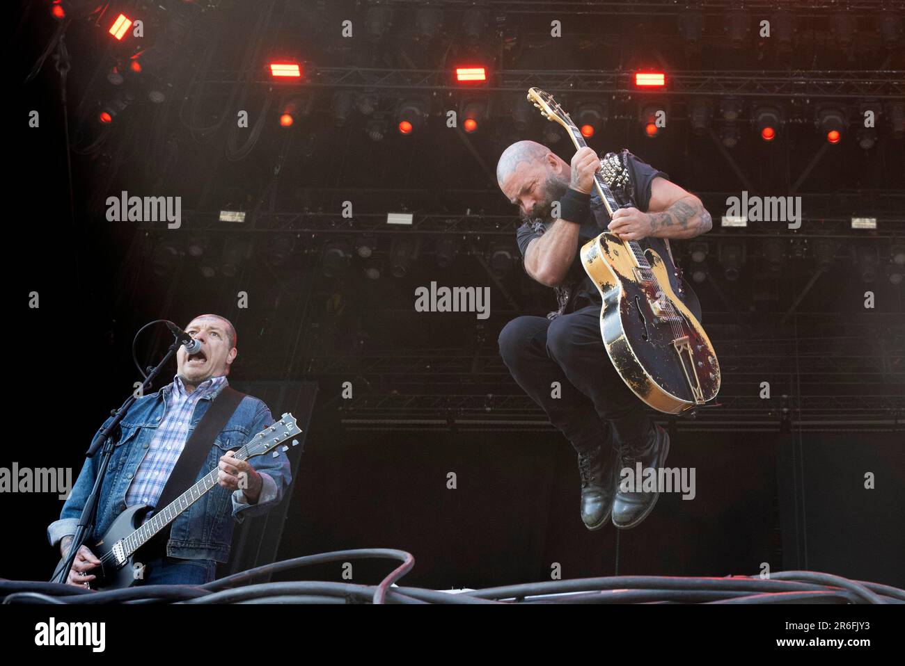 SOLVESBORG 20230609 la band americana rancid suona al Festival Sweden Rock 2023. Foto: Gatter / TT / kod 10080 Foto Stock