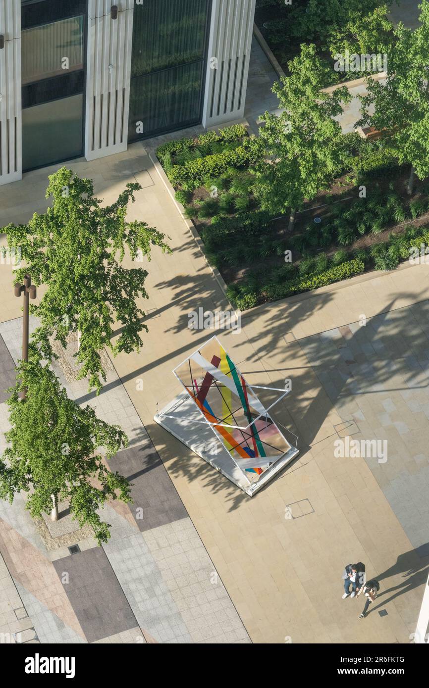 Il Jubilee Gardens è un parco paesaggistico affollato e molto amato nel cuore della South Bank di Londra Foto Stock