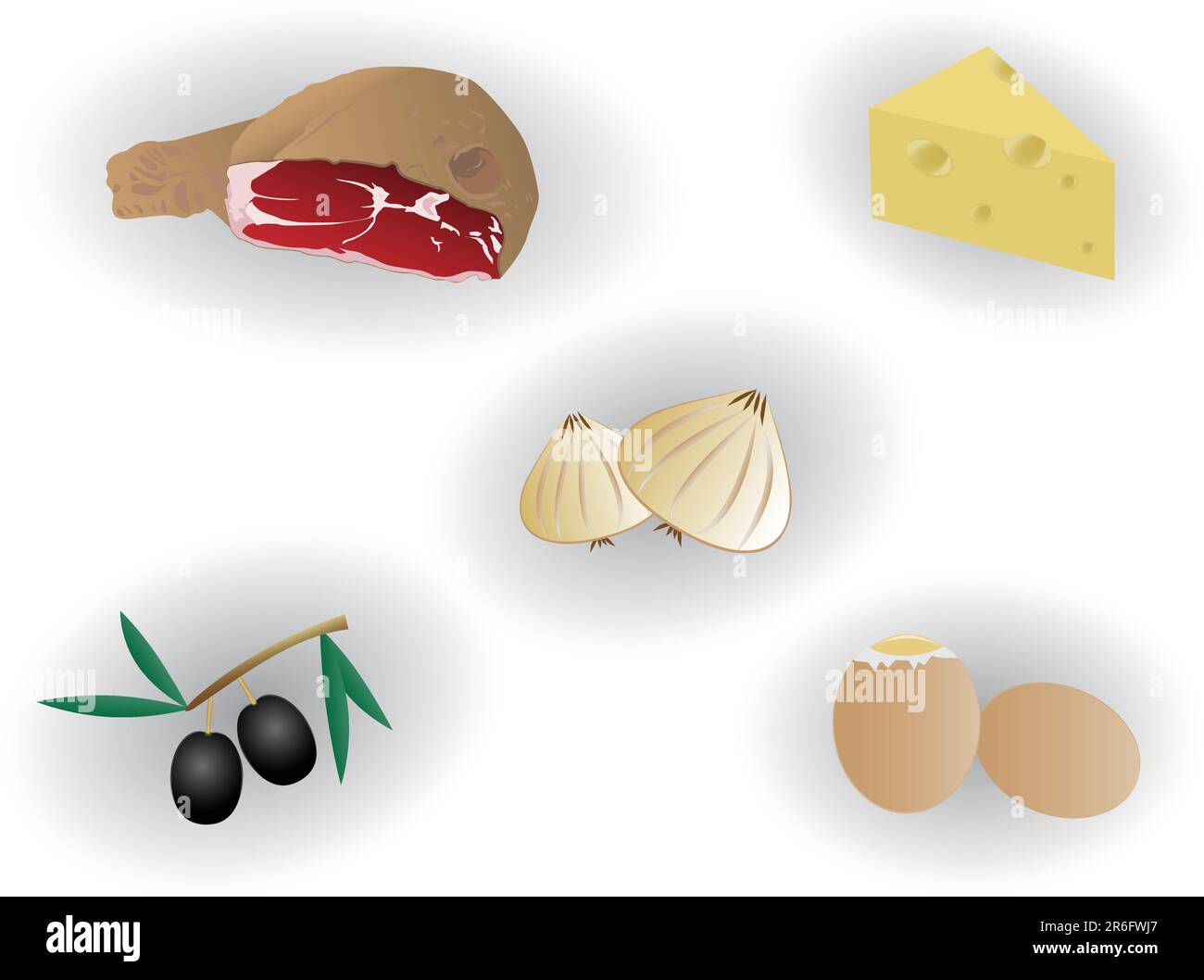 illustrazione del cibo delizioso Illustrazione Vettoriale