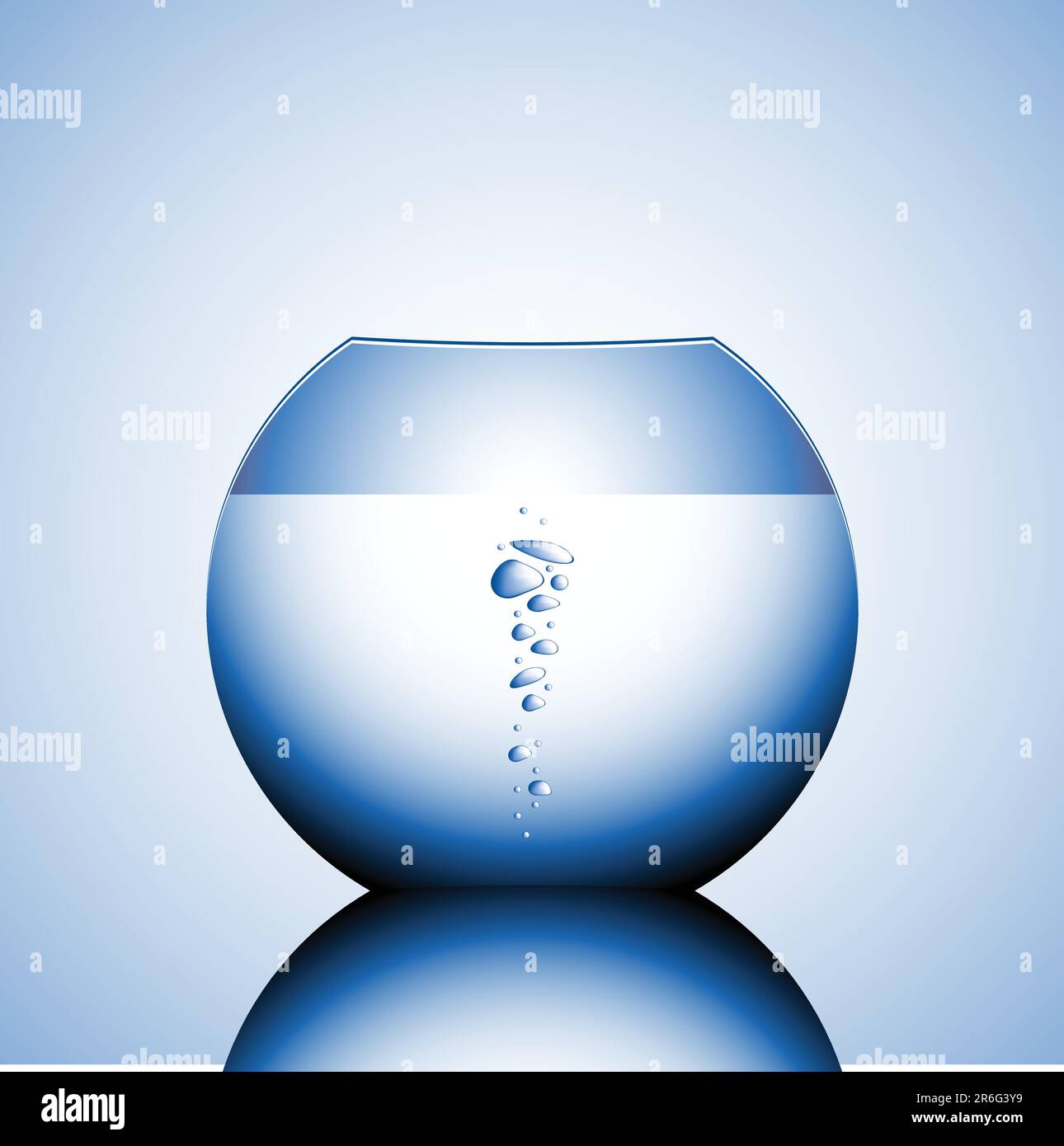 bolle in un'illustrazione vettoriale del recipiente Illustrazione Vettoriale
