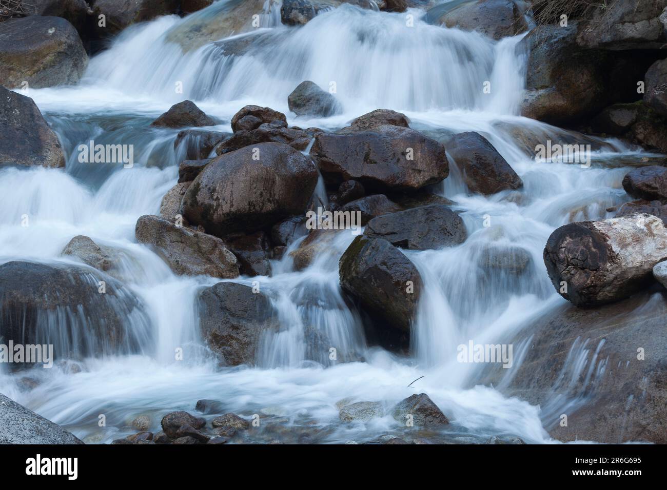 Cascata nel Pont d'Espagne, Cauterets, Francia Foto Stock
