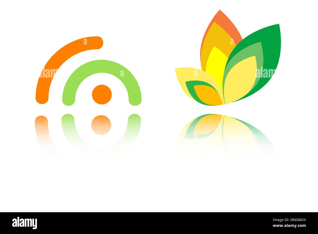 Elementi del logo vettoriale illustrazione completamente modificabile Illustrazione Vettoriale