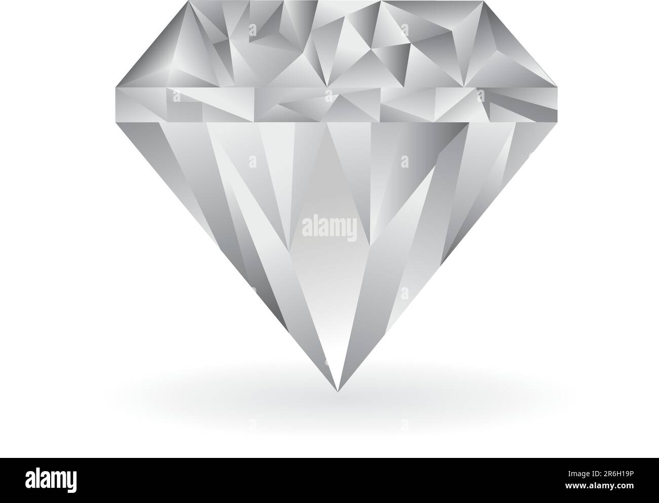 illustrazione vettoriale a diamante freddo su sfondo bianco Illustrazione Vettoriale