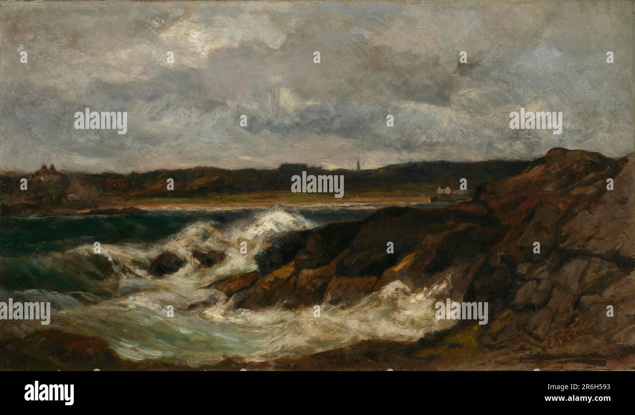 Newport. olio su tela cerata. Data: 1877-1882. Museo: Smithsonian American Art Museum. Foto Stock