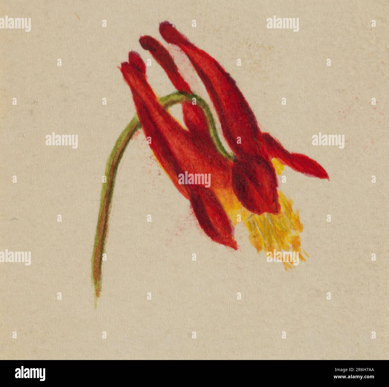 (Senza titolo). Acquerello su carta. Data: CA. 1874. Museo: Smithsonian American Art Museum. Foto Stock