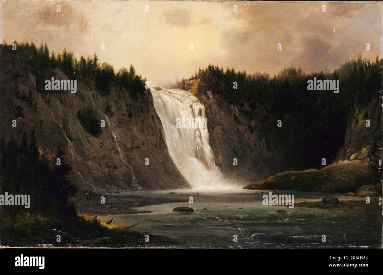 Cascata sul Mont-Morency. olio su tela. Data: 1864. Museo: Smithsonian American Art Museum. Foto Stock