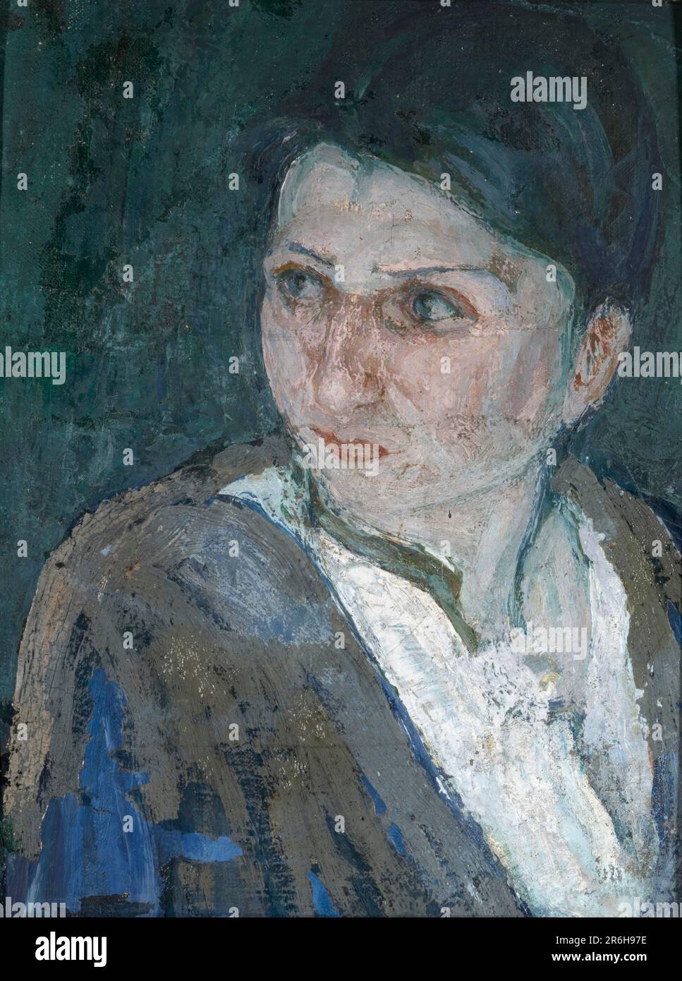 Capo di una donna a Gerusalemme. Data: N.d. Olio su tela montato su cartone. Museo: Smithsonian American Art Museum. Foto Stock