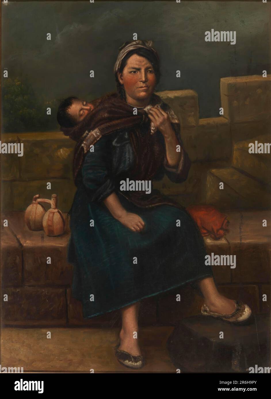 Indiano Quechua. olio su tela. Data: CA. 1890-1892. Museo: Smithsonian American Art Museum. Foto Stock