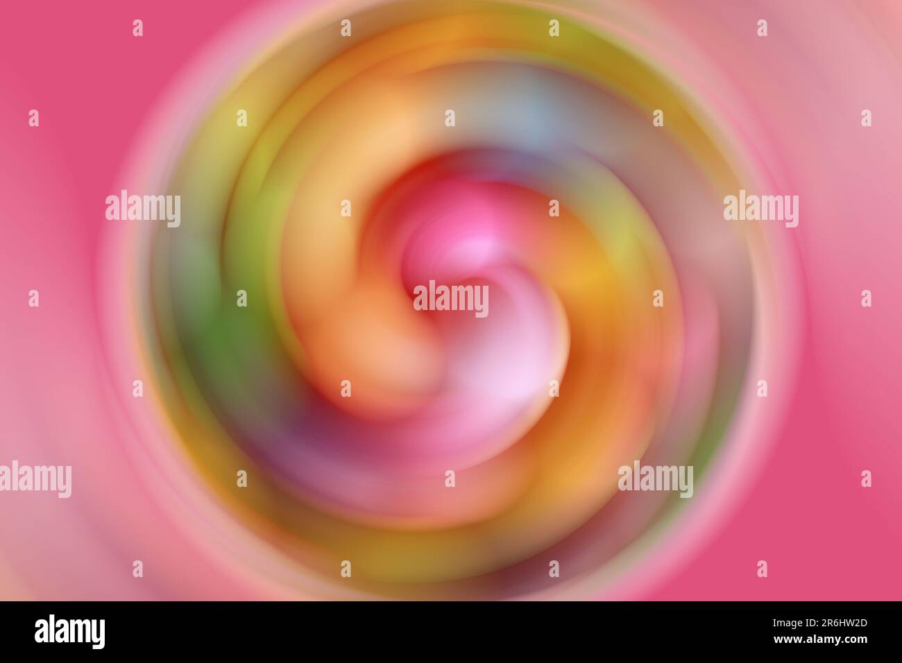 Spinning caramelle dure come sfondo, effetto di movimento Foto Stock