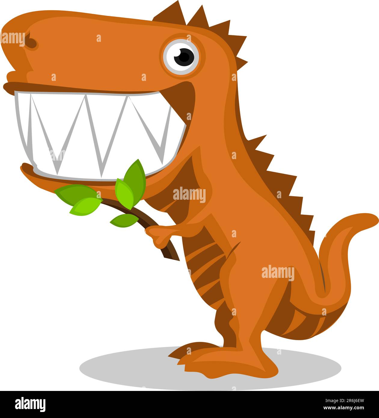 Dinosauro vegetariano Illustrazione Vettoriale