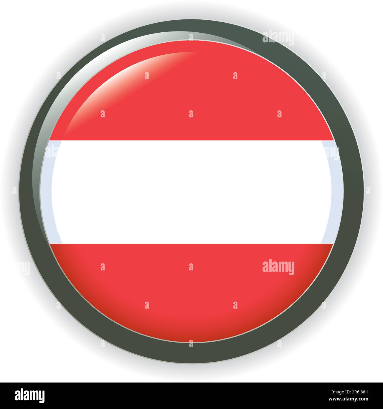 pulsanti vector shiny web con bandiere dei paesi europei Illustrazione Vettoriale