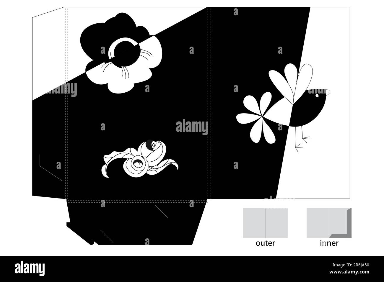 Modello per la progettazione di cartelle Illustrazione Vettoriale
