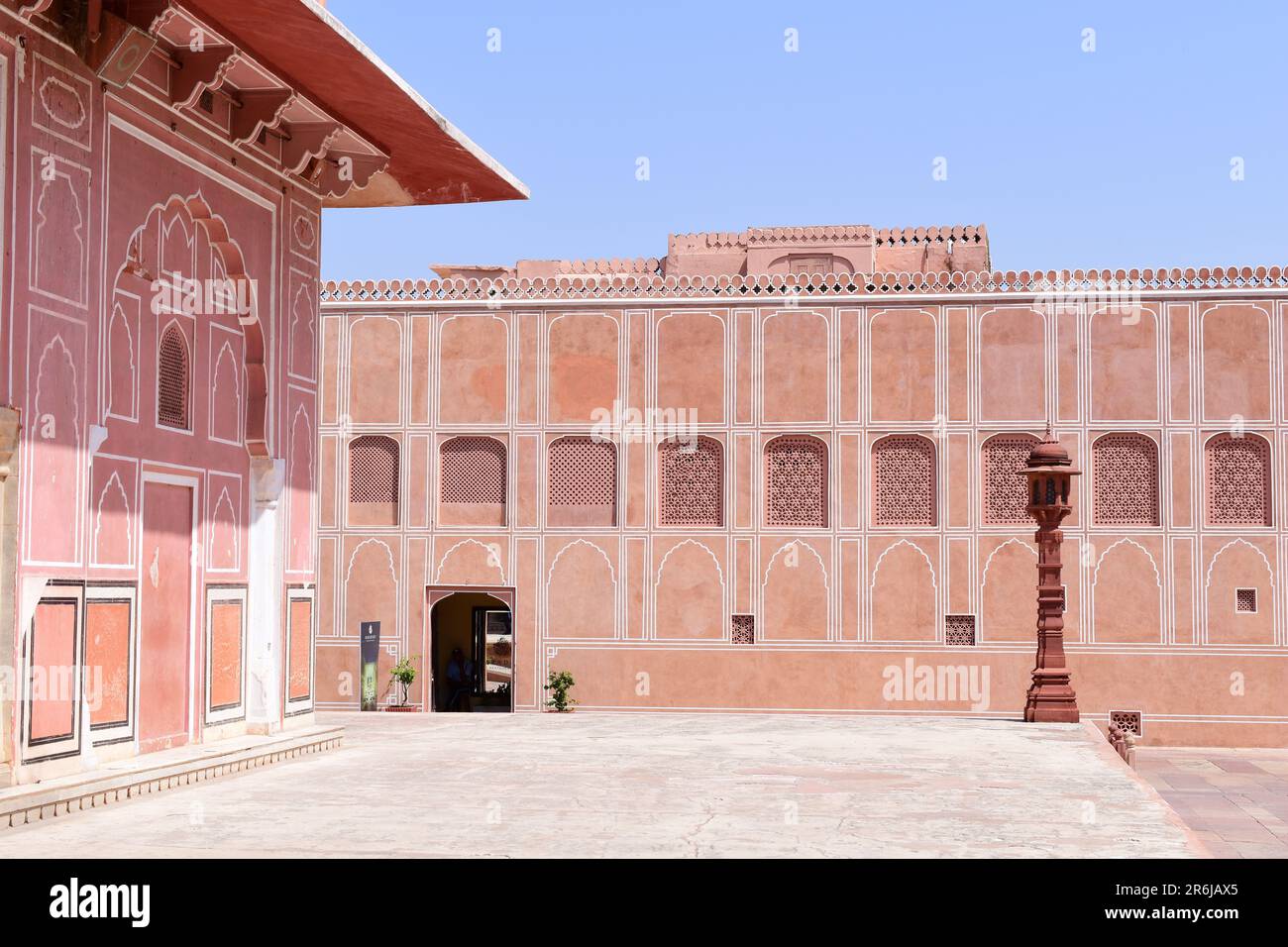 Vista sul secondo cortile del Palazzo della Città. Foto Stock