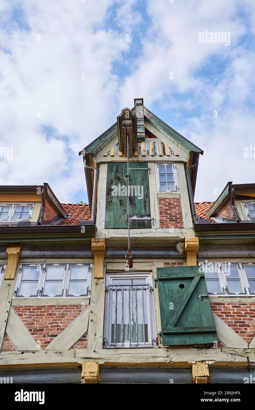 Die Schifffahrtsstadt Lauenburg an der Elbe, Schleswig-Holstein, Deutschland, Europa, Germania. Europa - credito: Sarah Bömer fotografie Foto Stock