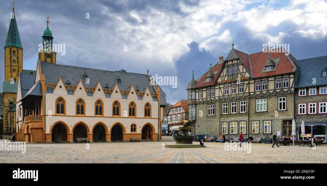 Municipio di Goslar, Harz, bassa Sassonia, Germania, Europa Foto Stock