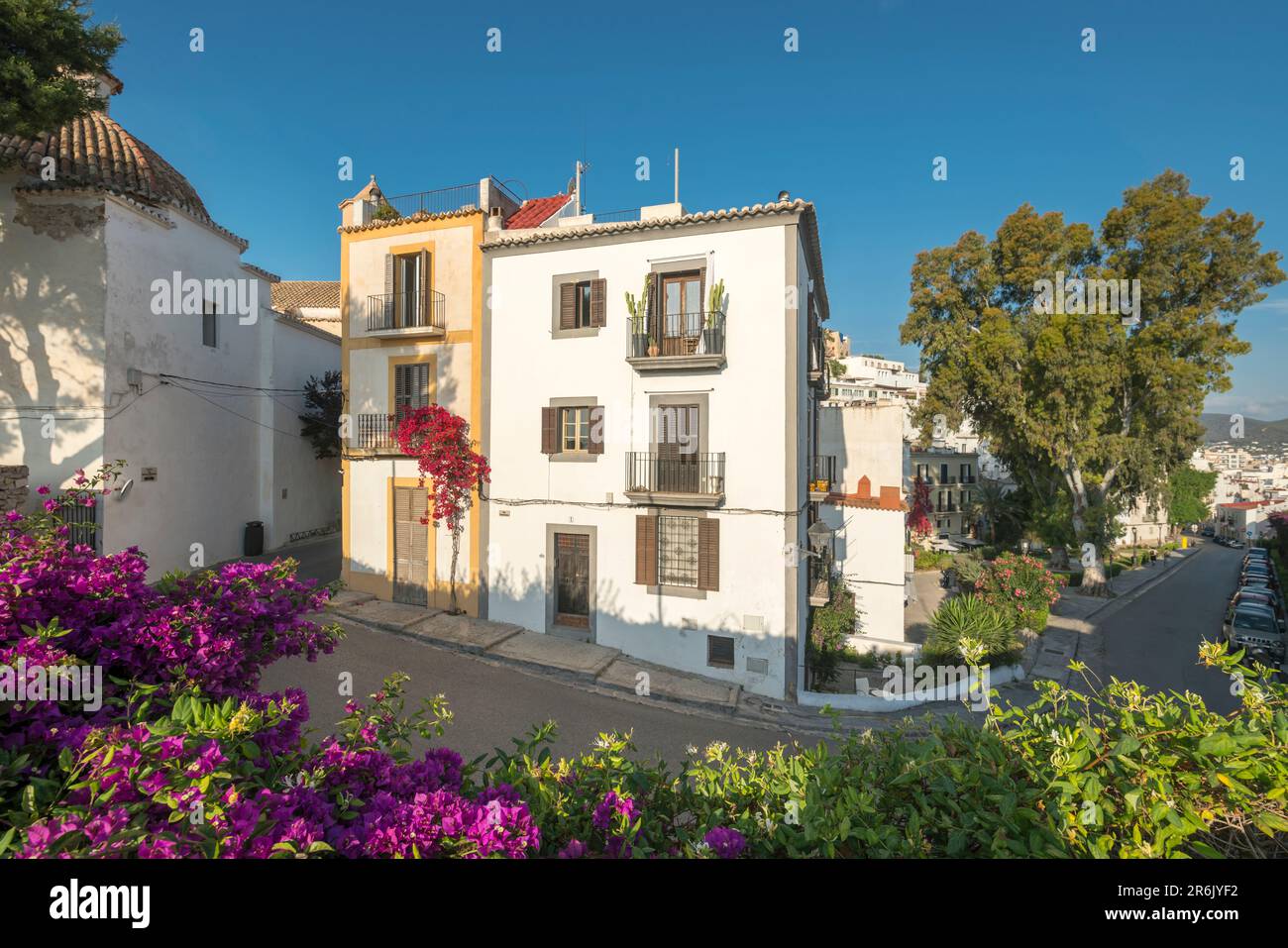 CENTRO STORICO IBIZA ISOLE BALEARI SPAGNA Foto Stock