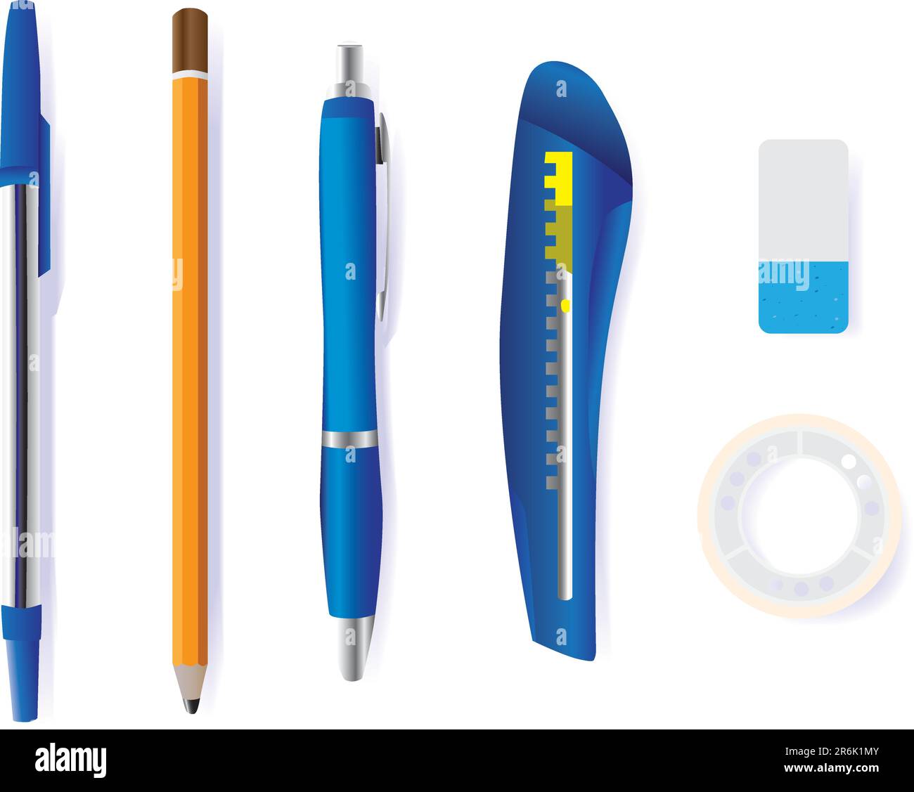 cancellino e nastro taglierina per penne - illustrazione Immagine e  Vettoriale - Alamy