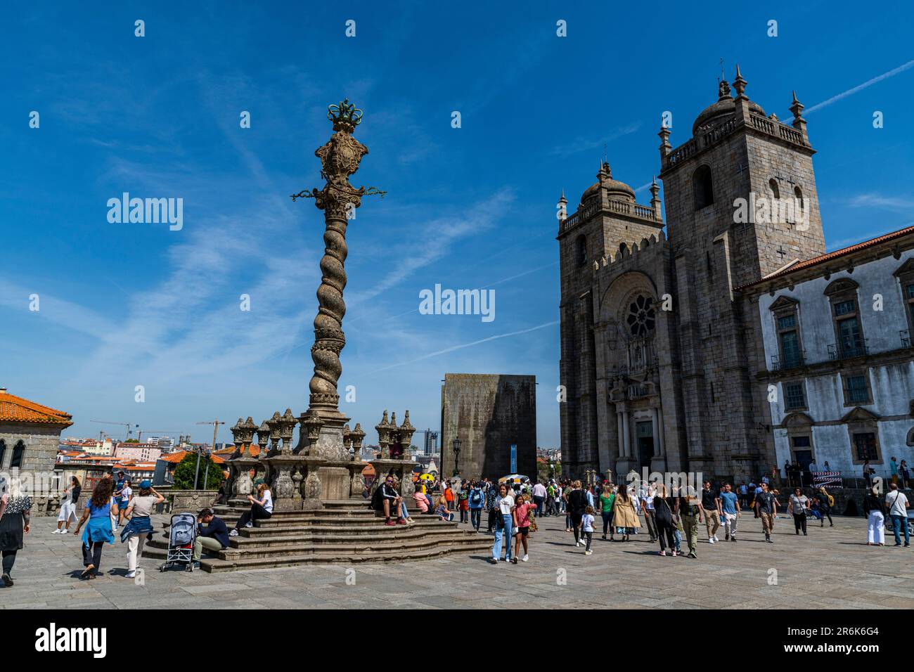 Cattedrale, Patrimonio dell'Umanità dell'UNESCO, Porto, Norte, Portogallo, Europa Foto Stock