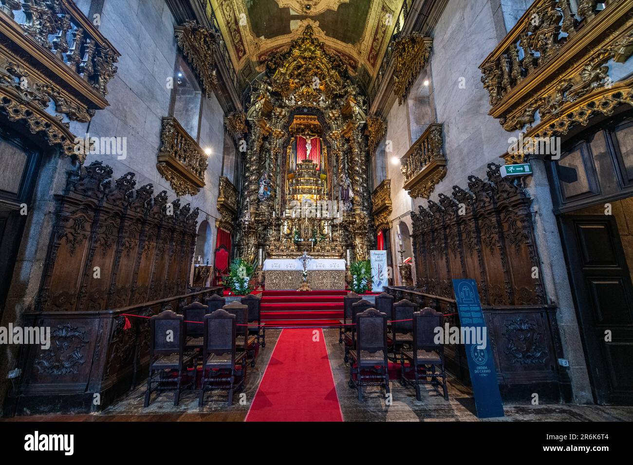 All'interno del Monastero di Carmo, patrimonio dell'umanità dell'UNESCO, Porto, Norte, Portogallo, Europa Foto Stock