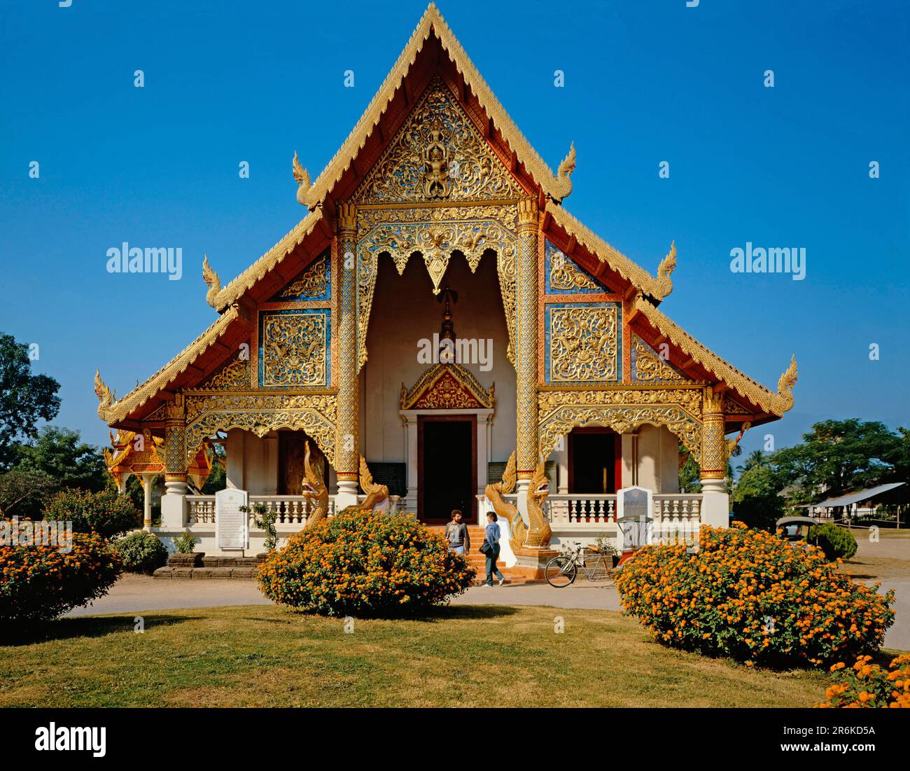 Complesso di templi Wat Phra Singh, Chiangmai, Thailandia Foto Stock