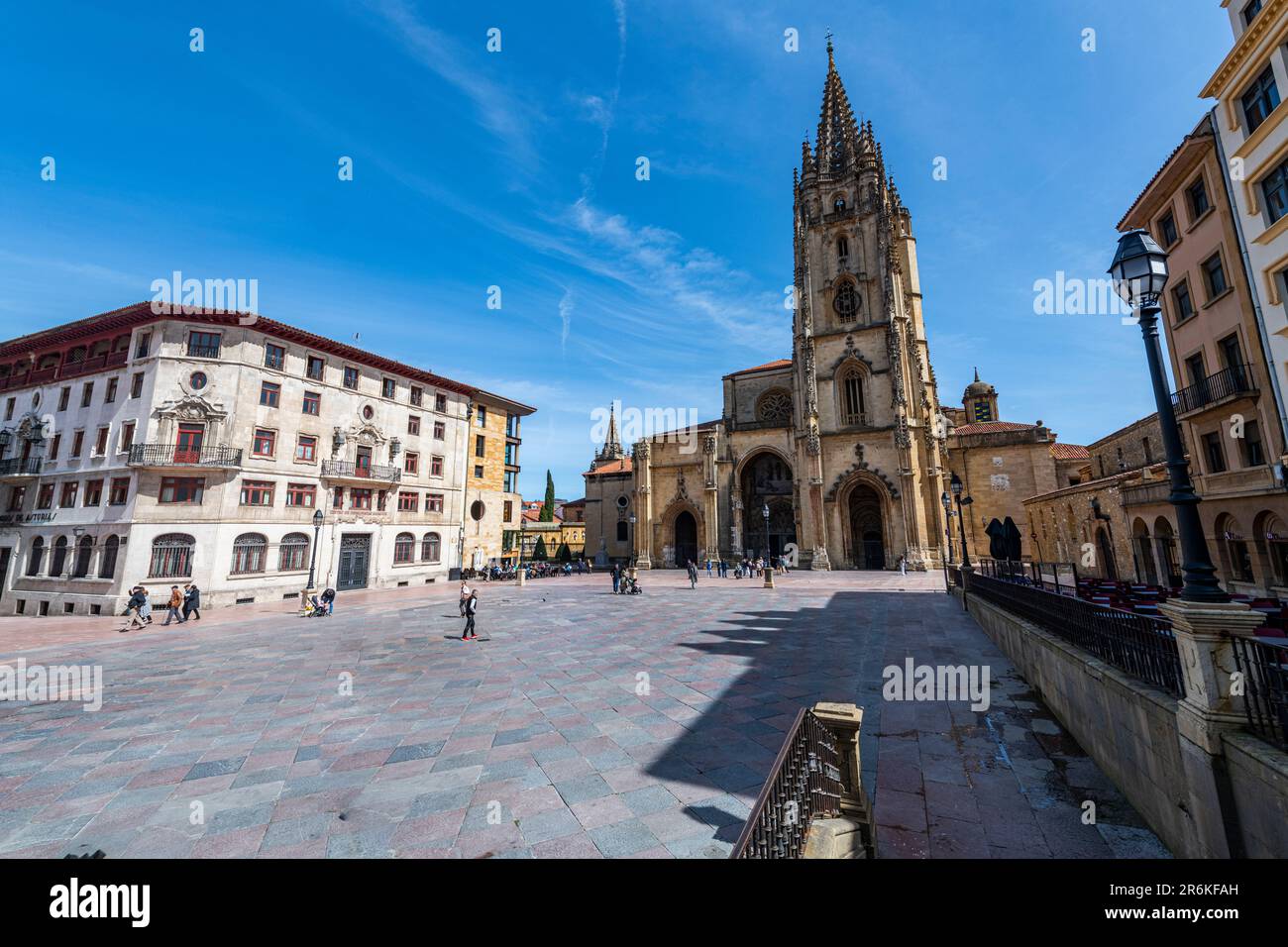 Cattedrale di San Salvador, Oviedo, patrimonio dell'umanità dell'UNESCO, Asturie, Spagna, Europa Foto Stock