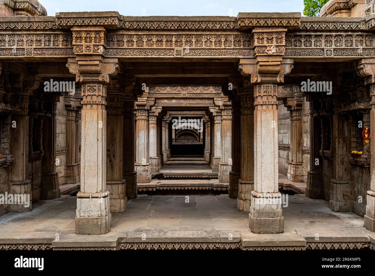 Adalaj Stepwell (Rudabai Stepwell), Adalaj, Gujarat, India, Asia Foto Stock