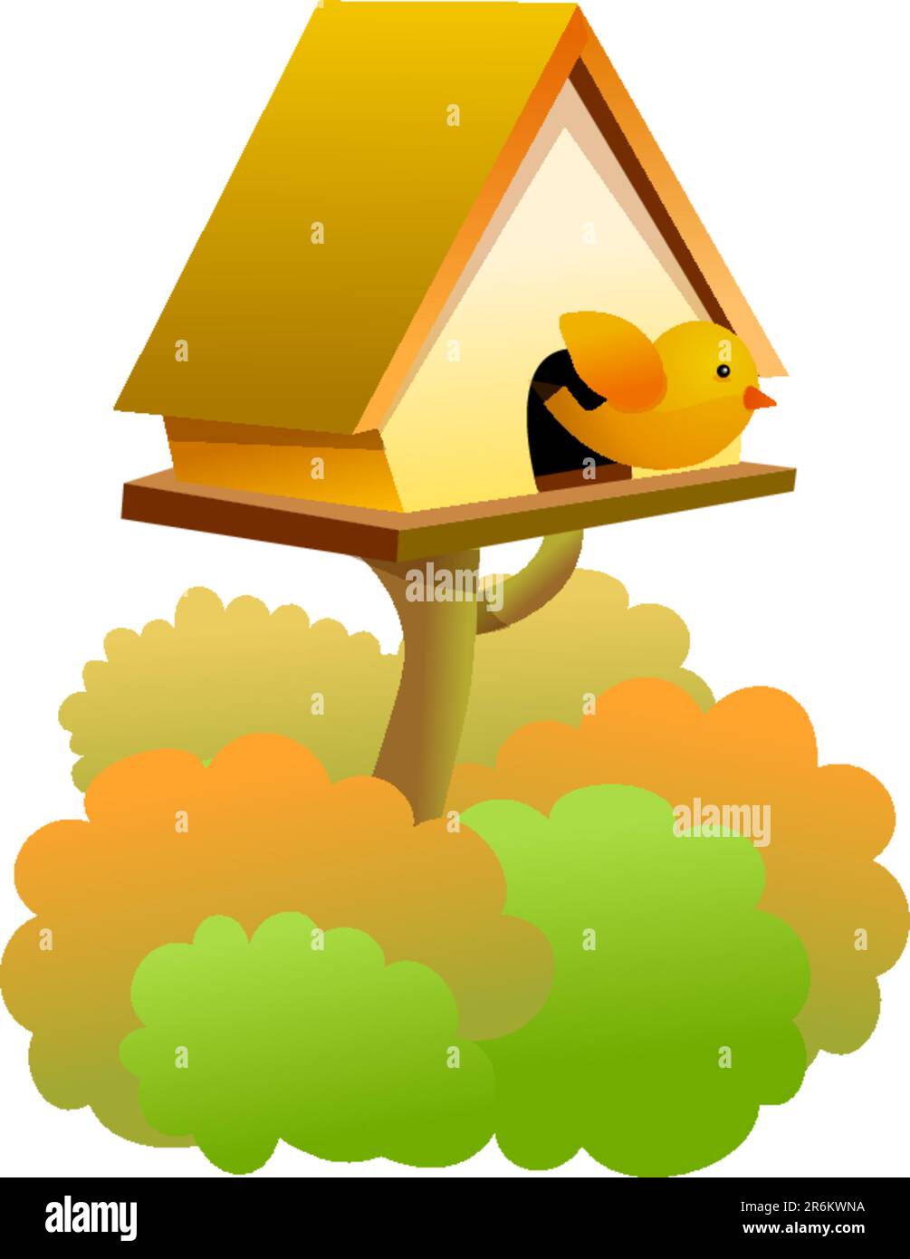 Nido dell'uccello Illustrazione Vettoriale