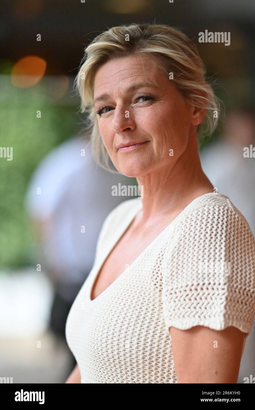 Anne-Elisabeth Lemoine partecipa al 2023 French Open di Roland Garros il 09 giugno 2023 a Parigi. Foto di Franck Castel/ABACAPRESS.COM Foto Stock
