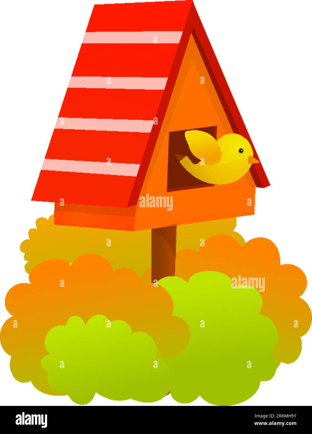 Nido dell'uccello Illustrazione Vettoriale
