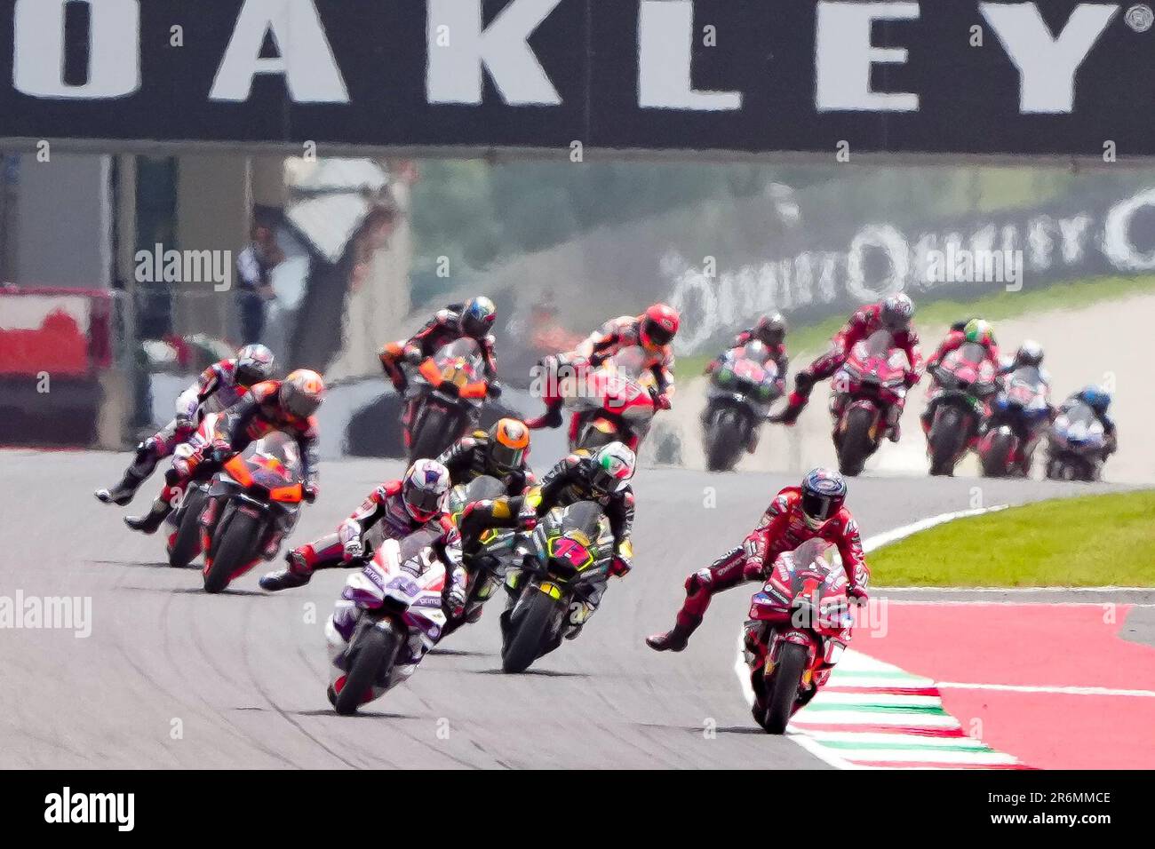 Misano Adriatico, Italia. 10th giugno, 2023. Star Race sprint MotoGP durante il MotoGP Oakley Gran Premio d'Italia Qualifiche Domenica, MotoGP d'Italia - al circuito del Mugello il 11 giugno 2023 a Scarperia, Italia. (Foto di Fabio Averna/Sipa USA) Credit: Sipa USA/Alamy Live News Foto Stock